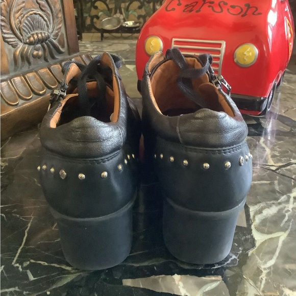 Pikolinos Balerma Black Leather Wegde Heel Shoes size 38 - Picture 6 of 11